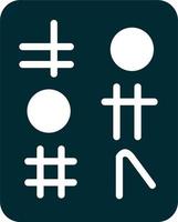 icône de vecteur de hiéroglyphe