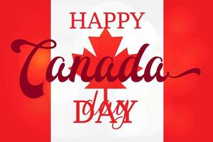 joyeux jour du Canada vecteur