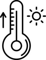 icône de vecteur de thermomètre