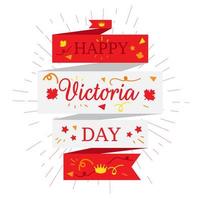 joyeux jour de victoria autocollant vecteur