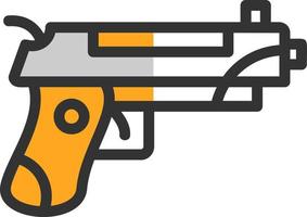 conception d'icônes vectorielles d'armes à feu vecteur