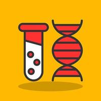 conception d'icône de vecteur de test d'adn