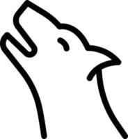 chien effrayant vecteur illustration sur une background.premium qualité symboles.vecteur Icônes pour concept et graphique conception.