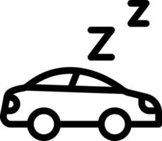 chauffeur sommeil vecteur illustration sur une background.premium qualité symboles.vecteur Icônes pour concept et graphique conception.