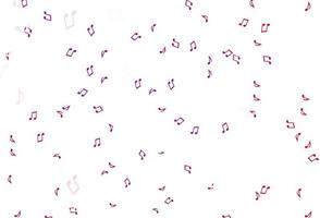 motif vectoriel violet clair et rose avec des éléments de musique.