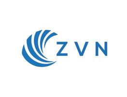 zvn lettre logo conception sur blanc Contexte. zvn Créatif cercle lettre logo concept. zvn lettre conception. vecteur