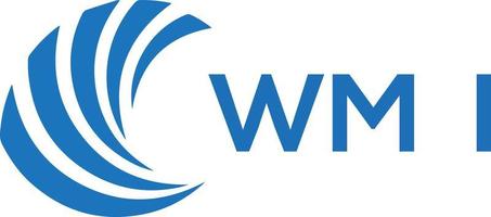wmi lettre logo conception sur blanc Contexte. wmi Créatif cercle lettre logo concept. wmi lettre conception. vecteur