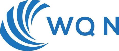 wqn lettre logo conception sur blanc Contexte. wqn Créatif cercle lettre logo concept. wqn lettre conception. vecteur