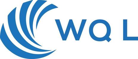 wql lettre logo conception sur blanc Contexte. wql Créatif cercle lettre logo concept. wql lettre conception. vecteur