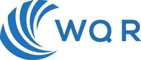 wqr lettre logo conception sur blanc Contexte. wqr Créatif cercle lettre logo concept. wqr lettre conception. vecteur