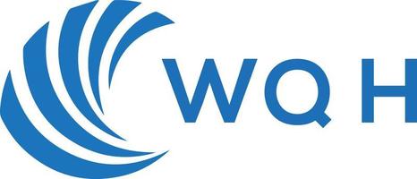 wqh lettre logo conception sur blanc Contexte. wqh Créatif cercle lettre logo concept. wqh lettre conception. vecteur