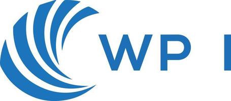 wpi lettre logo conception sur blanc Contexte. wpi Créatif cercle lettre logo concept. wpi lettre conception. vecteur