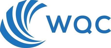 wqd lettre logo conception sur blanc Contexte. wqd Créatif cercle lettre logo concept. wqd lettre conception. vecteur