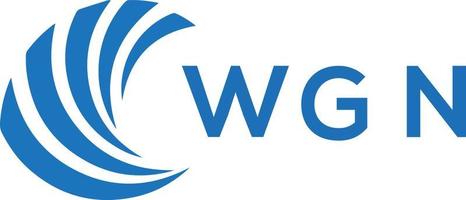 WGN lettre logo conception sur blanc Contexte. WGN Créatif cercle lettre logo concept. WGN lettre conception. vecteur