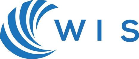 wis lettre logo conception sur blanc Contexte. wis Créatif cercle lettre logo concept. wis lettre conception. vecteur