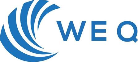 weq lettre logo conception sur blanc Contexte. weq Créatif cercle lettre logo concept. weq lettre conception. vecteur