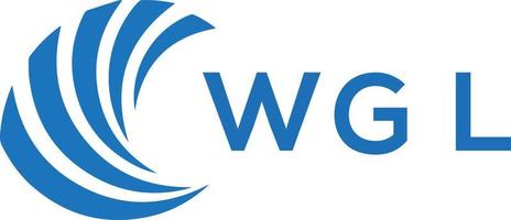 wgl lettre logo conception sur blanc Contexte. wgl Créatif cercle lettre logo concept. wgl lettre conception. vecteur