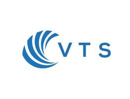 vts lettre logo conception sur blanc Contexte. vts Créatif cercle lettre logo concept. vts lettre conception. vecteur