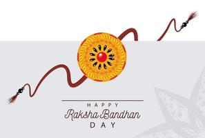 inde raksha bandhan décoration florale vecteur
