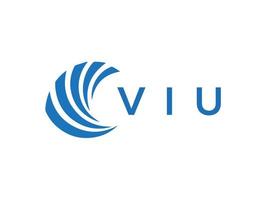 viu lettre logo conception sur blanc Contexte. viu Créatif cercle lettre logo concept. viu lettre conception. vecteur