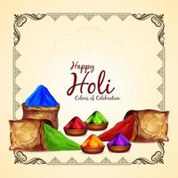 content Holi hindou traditionnel Indien Festival Contexte conception vecteur
