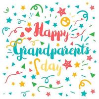 bonne fête des grands-parents vecteur