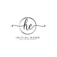 initiale il féminin logo collections modèle. écriture logo de initiale signature, mariage, mode, bijoux, boutique, floral et botanique avec Créatif modèle pour tout entreprise ou entreprise. vecteur