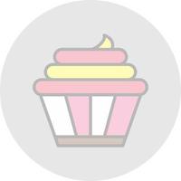 conception d'icône de vecteur de cupcakes