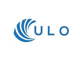 ulo lettre logo conception sur blanc Contexte. ulo Créatif cercle lettre logo concept. ulo lettre conception. vecteur