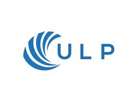 ulp lettre logo conception sur blanc Contexte. ulp Créatif cercle lettre logo concept. ulp lettre conception. vecteur