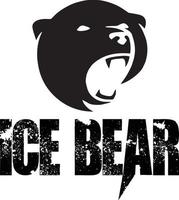 la glace ours vecteur logo