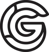 marque de lettre logo de lettre g vecteur fichier