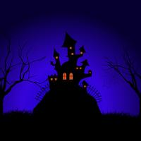 Fond de château effrayant Halloween