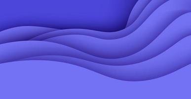 abstrait violet Couleur dynamique texture ondulé papercut Contexte. eps10 vecteur