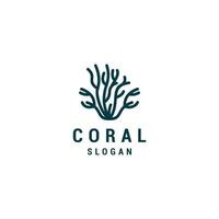 corail logo conception icône vecteur