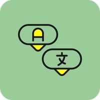 traduire la conception d'icônes vectorielles vecteur