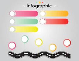 modèle de conception infographique, illustration vectorielle vecteur