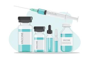 concept de développement de vaccin contre le coronavirus, illustration vectorielle