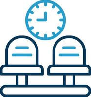 conception d'icône de vecteur de salle d'attente