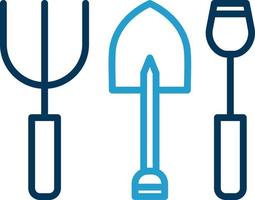 conception d'icônes vectorielles d'outils de jardinage vecteur