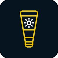 conception d'icône de vecteur de crème solaire