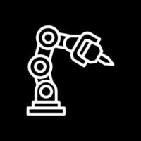 conception d'icône de vecteur de bras robotique