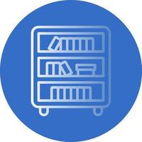 conception d'icône de vecteur d'étagère de livre