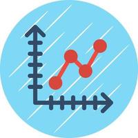 conception d'icône de vecteur de graphique linéaire