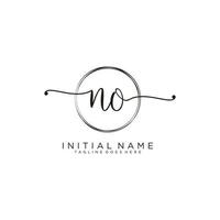 initiale non féminin logo collections modèle. écriture logo de initiale signature, mariage, mode, bijoux, boutique, floral et botanique avec Créatif modèle pour tout entreprise ou entreprise. vecteur