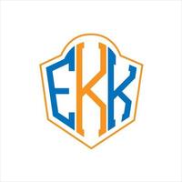 ekk abstrait monogramme bouclier logo conception sur blanc Contexte. ekk Créatif initiales lettre logo.ekk abstrait monogramme bouclier logo conception sur blanc Contexte. ekk Créatif initiales lettre logo. vecteur