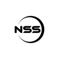 nss lettre logo conception dans illustration. vecteur logo, calligraphie dessins pour logo, affiche, invitation, etc.