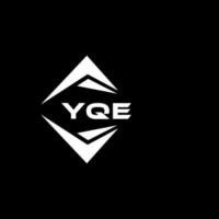 yqe abstrait monogramme bouclier logo conception sur noir Contexte. yqe Créatif initiales lettre logo. vecteur