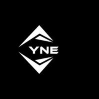 yne abstrait monogramme bouclier logo conception sur noir Contexte. yne Créatif initiales lettre logo. vecteur