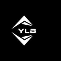 ylb abstrait monogramme bouclier logo conception sur noir Contexte. ylb Créatif initiales lettre logo. vecteur